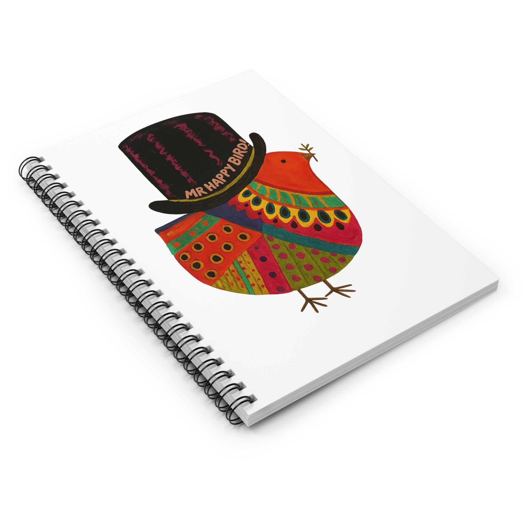 Mr Happy Bird! Feathered Notebook