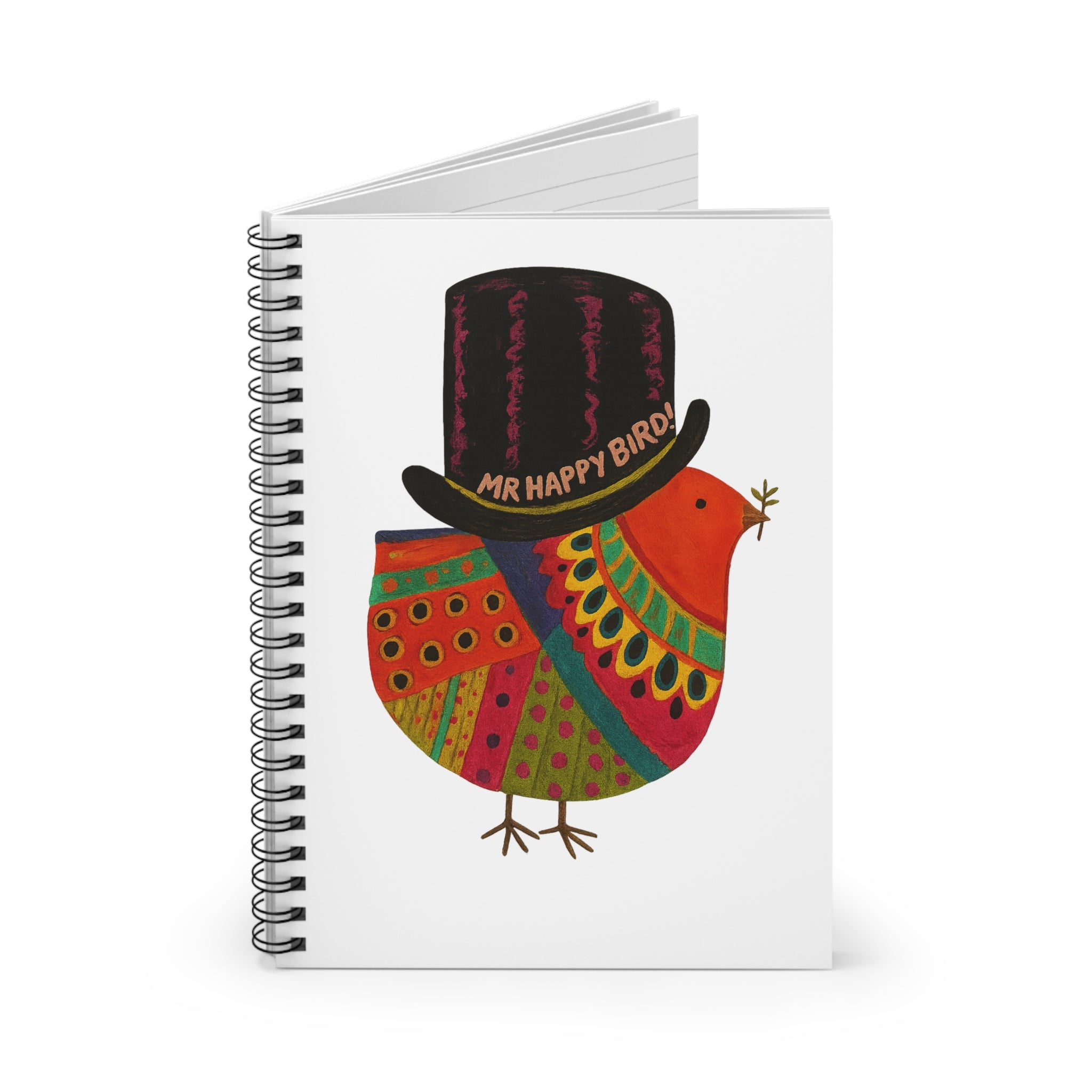 Mr Happy Bird! Feathered Notebook