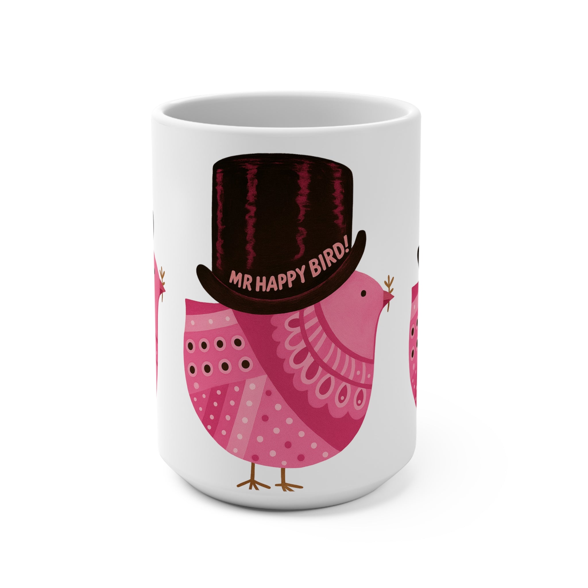 Mr Happy Bird! Pink Out Mug 15oz