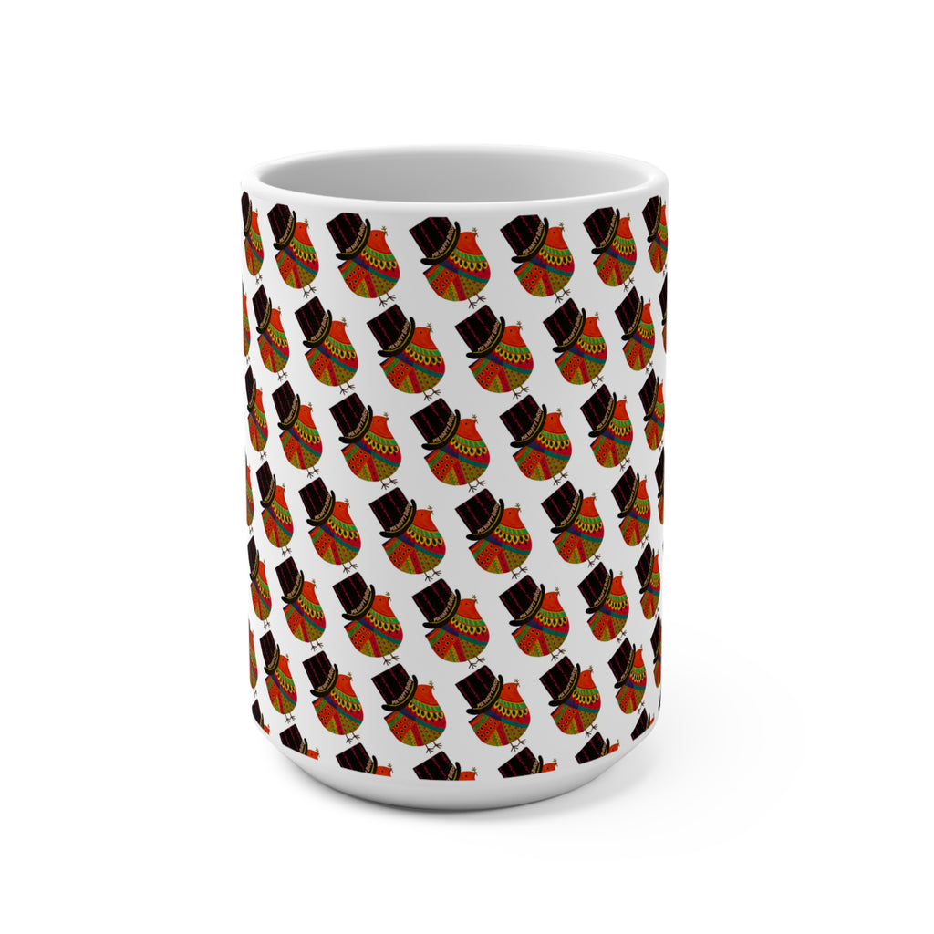 Mr. Happy Bird! Overload Mug 2, Cheerful Coffee Cup, Unique Gift for Bird Lovers, Fun Kitchen Decor, Vibrant Drinkware