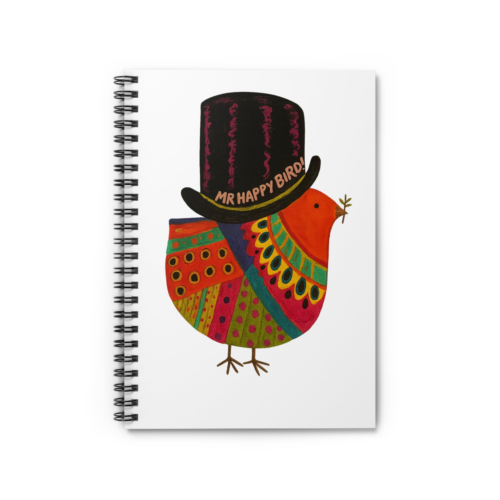Mr Happy Bird! Feathered Notebook