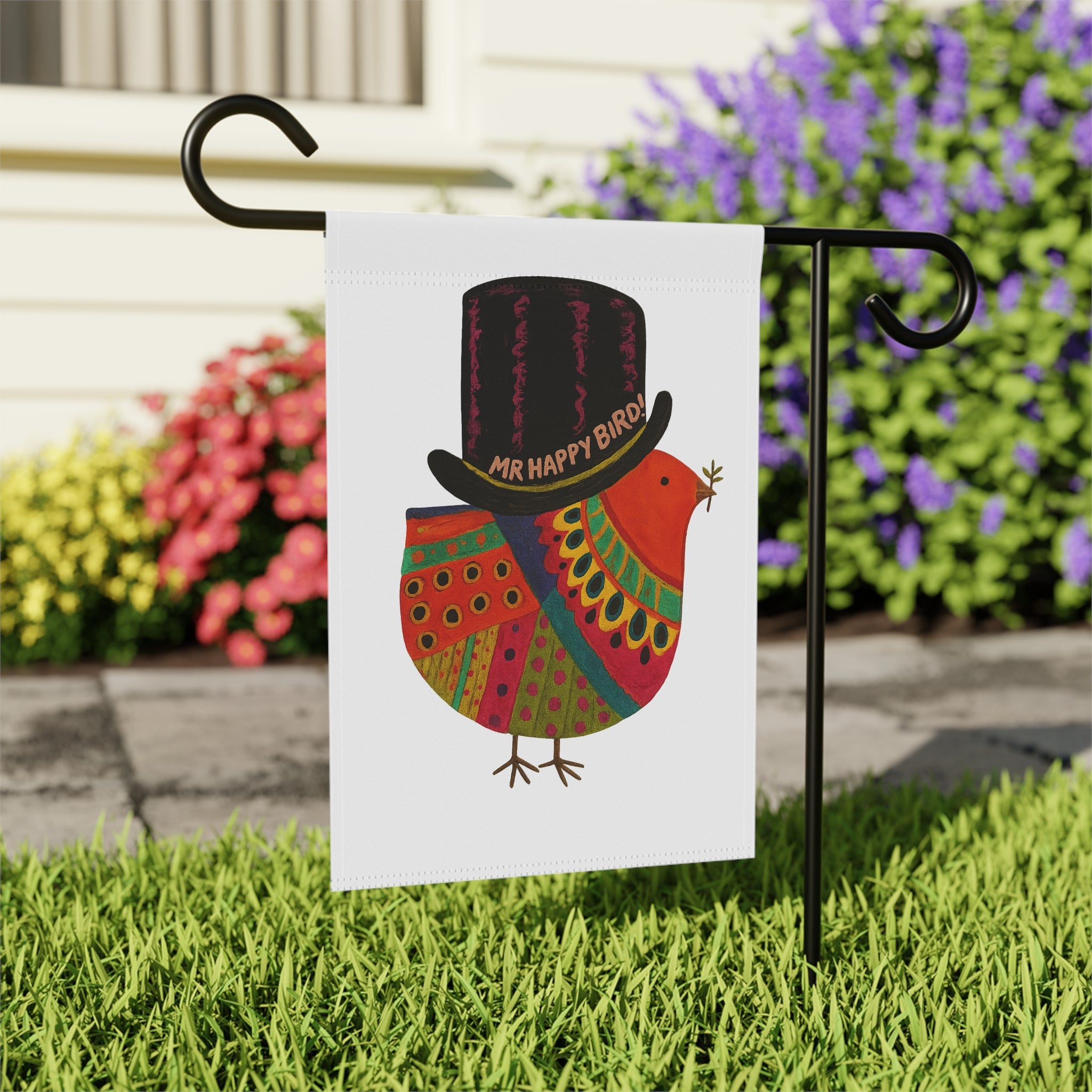 Mr Happy Bird Garden & House Banner (Flag Only)