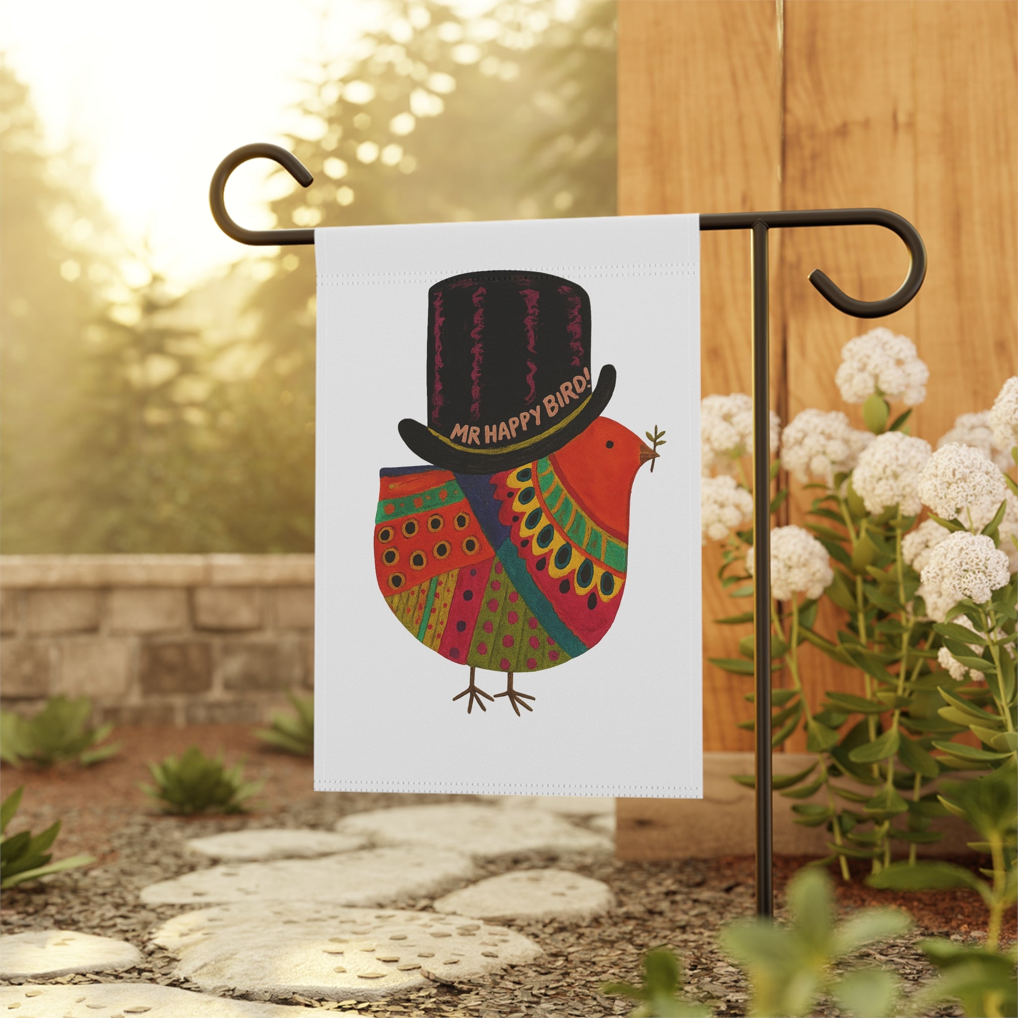 Mr Happy Bird Garden & House Banner (Flag Only)